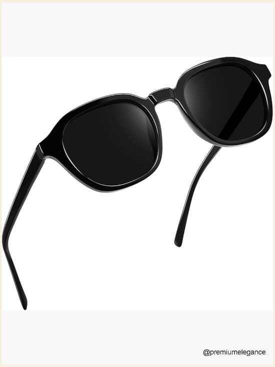 Polarized Square Acetate Sunglasses UV Protection Retro Keyhole Shades Unisex main image 7